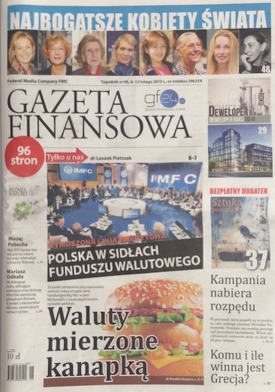 Piszemy dla Gazety Finansowej!